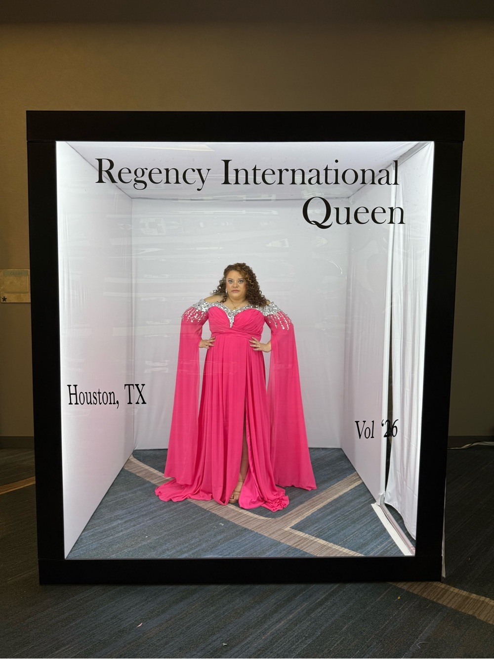 Queen Hot Pink Evening Gown